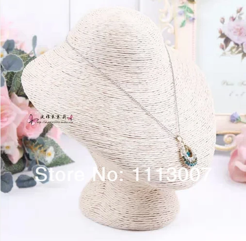 New Fashion Bust Mannequin Neck Form Jewelry Necklace Pendant Display Stand 4 Sizes