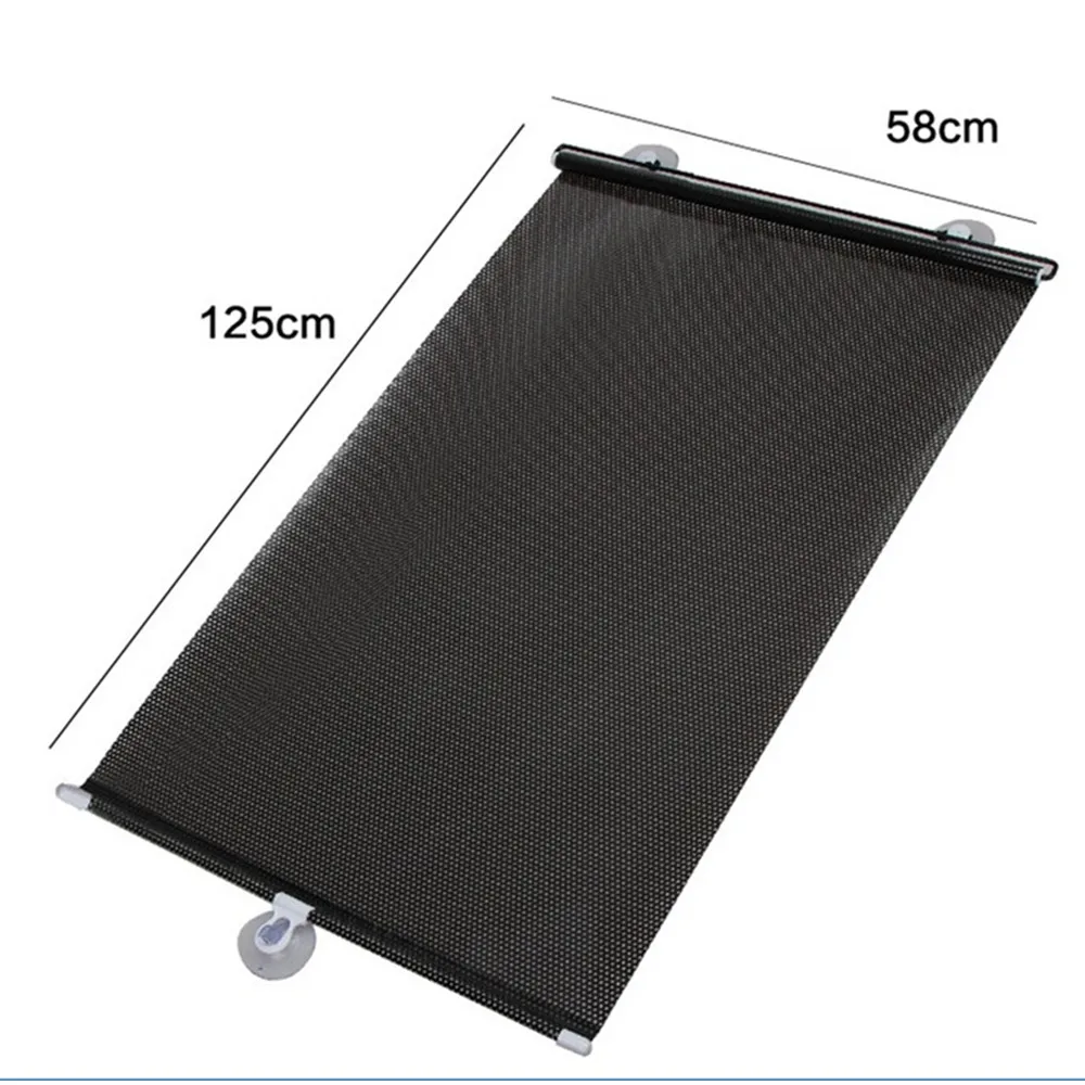 Chunmu 58x125cm Universal Retractable Car Vehicle Curtain Window Roller Sun Shade Blind Protector Front sunshade side sunshade
