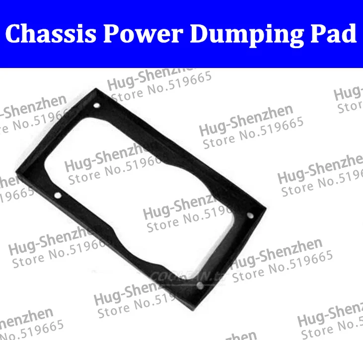 High Quality Black Silicon Damping Pad Ageing resistance and high-temperature for Desktop ATX Chassis Power --50pcs