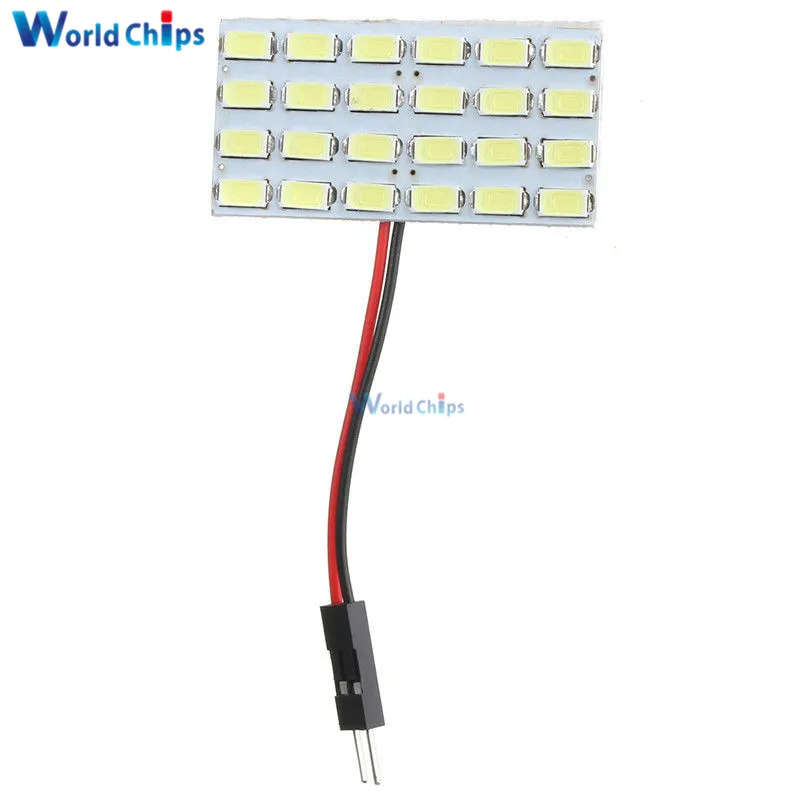 12V 3W 24 Led Board Car Interior Dome Energy Saving Lamp Board 5730 Module Reading Lamp Light Super Bright 44 x 5 x 30mm