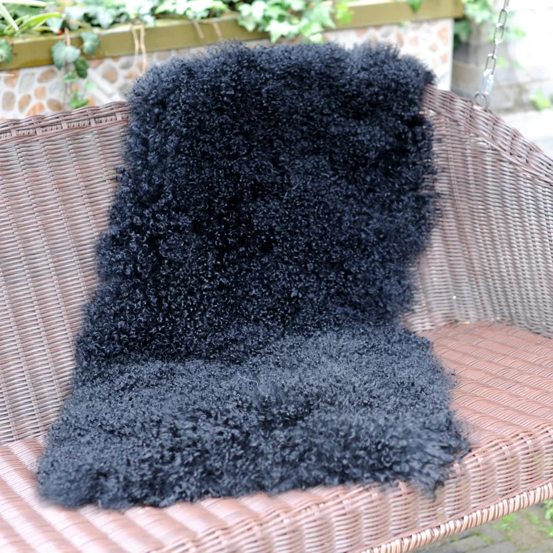 

CX-D-24A Super Soft Mongolian Lamb Fur Sheepskin Rug Chair Cover Seat Warm Shag/Shaggy Fuzzy Fluffy Area Rug