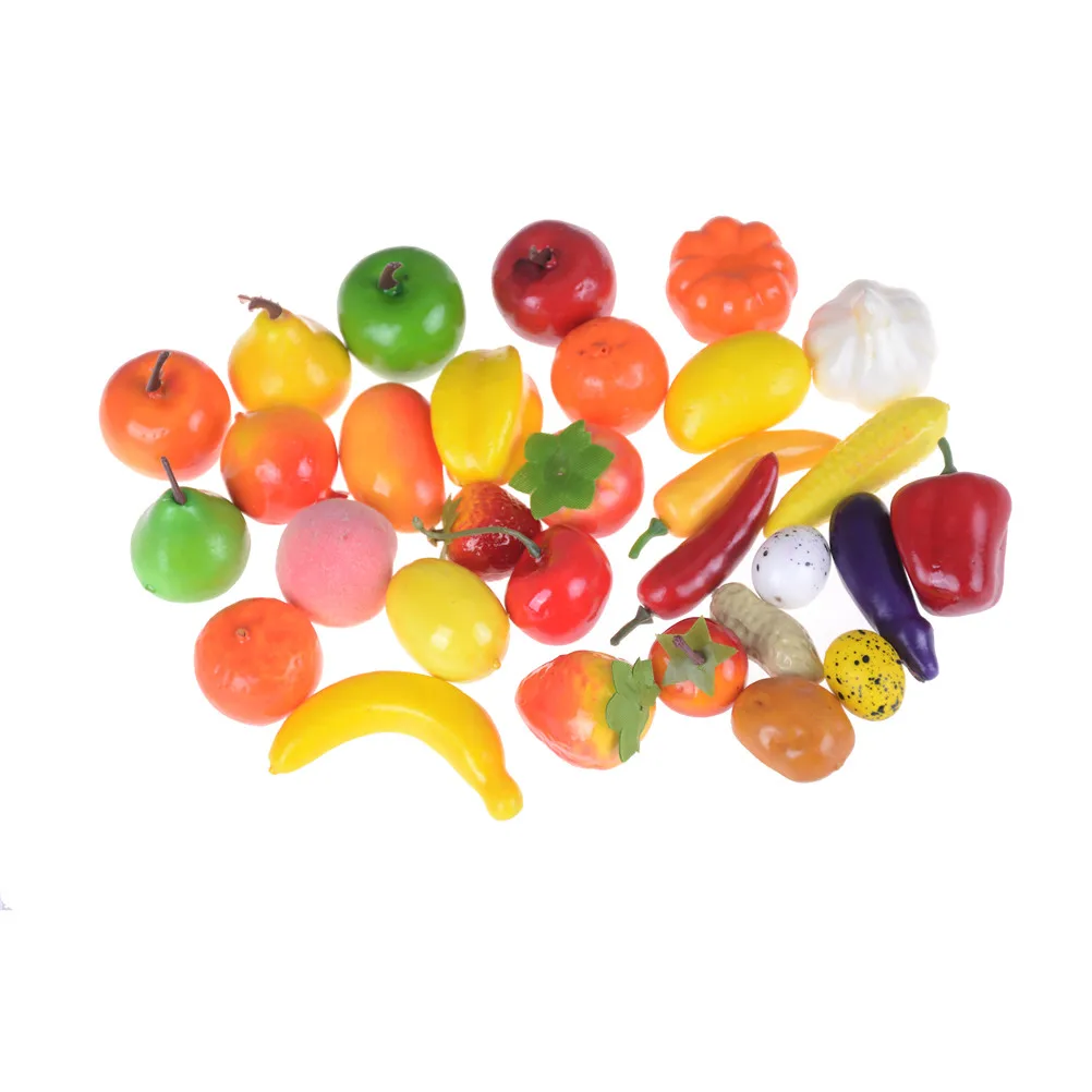 Juego de frutas y verduras artificiales para niños, minicocina de espuma, juego de simulación, gran oferta, 10 unids/lote