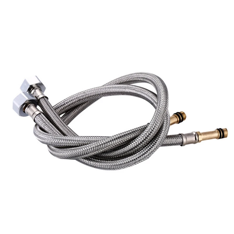 

60cm Flexible Shower Hose Stainless Steel Faucet Water Plumbing Pipe Hoses Bathroom Kitchen Sink Hot And Cold Water Inlet Hose