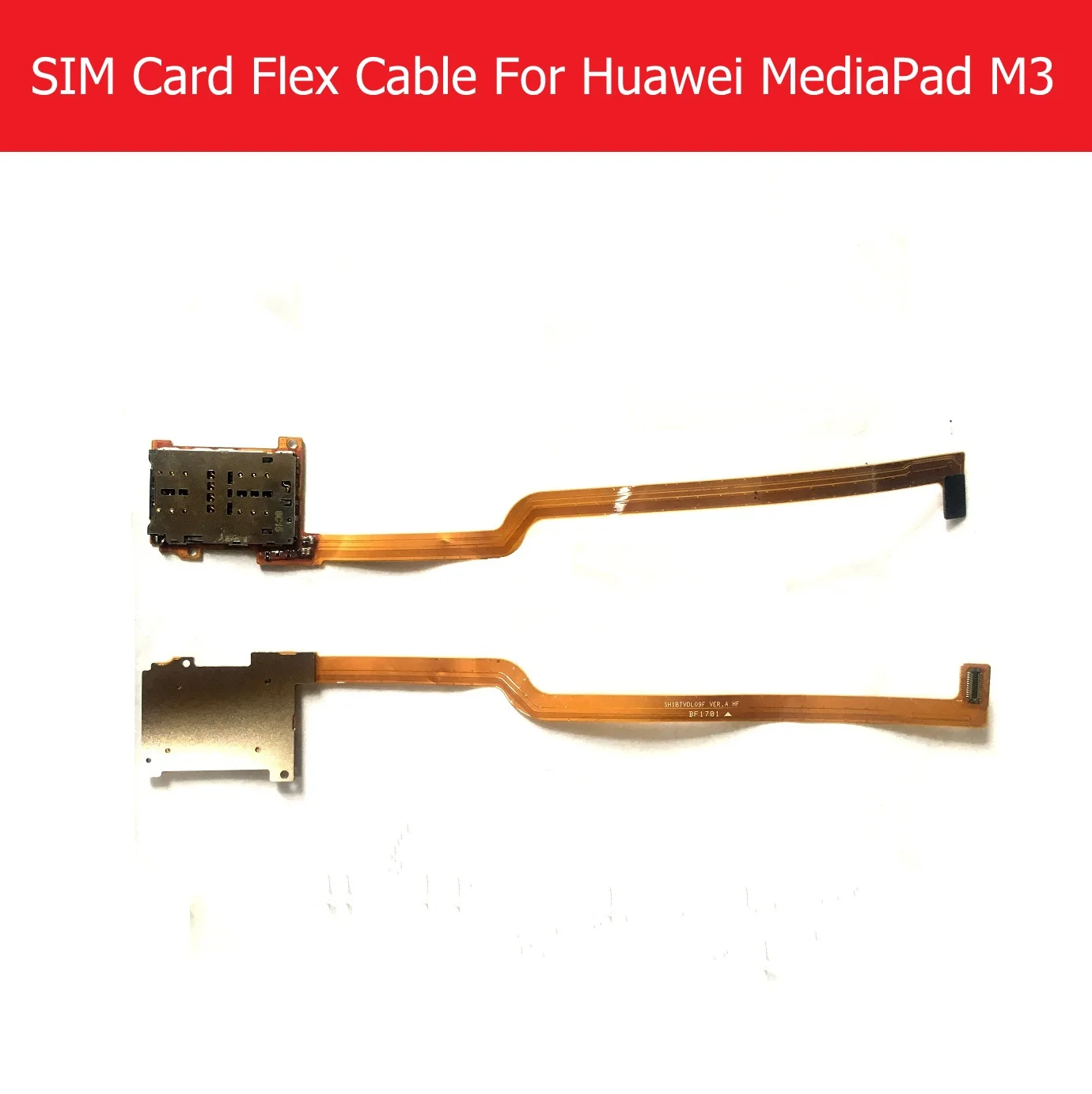 Genuine Sim Card Flex Cable For Huawei MediaPad M3 BTV-DL09 BTV-W09 SIM Card Reader Adapter Flex Cable Ribbon Replacement Repair