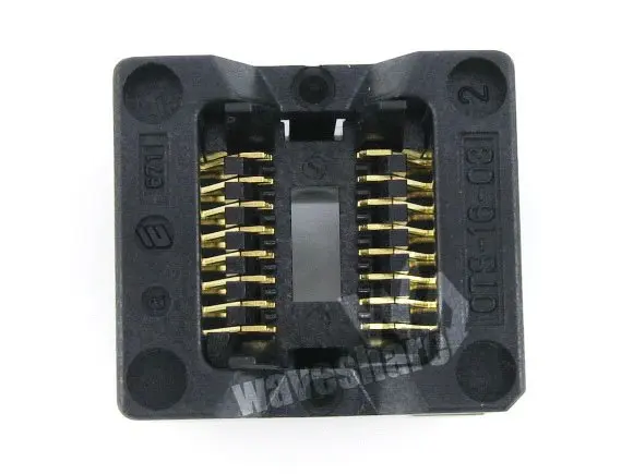 

SOP8 SOP16 SO8 SO16 SOIC8 SOIC16 OTS-16-1.27-03 Enplas IC Test Burn-in Socket Programmer Adapter 1.27mm Pitch 3.9mm Width