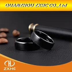 RFID ID or UID chip RFID Black Ceramics Smart Finger rewrite Ring 125KHZ/13.56MHZ Wear for Men or Women