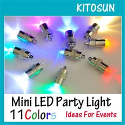 Best Selling11 Color Available 10pcs/Lot Battery Operated Mini LED  for Balloon ,Vases, Eiffel Tower Vases and Floral