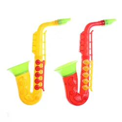 Plastic Learning Musical Saxophone Instrument Plastic Baby Kids Musical Instrument Early Education Toys 21cm