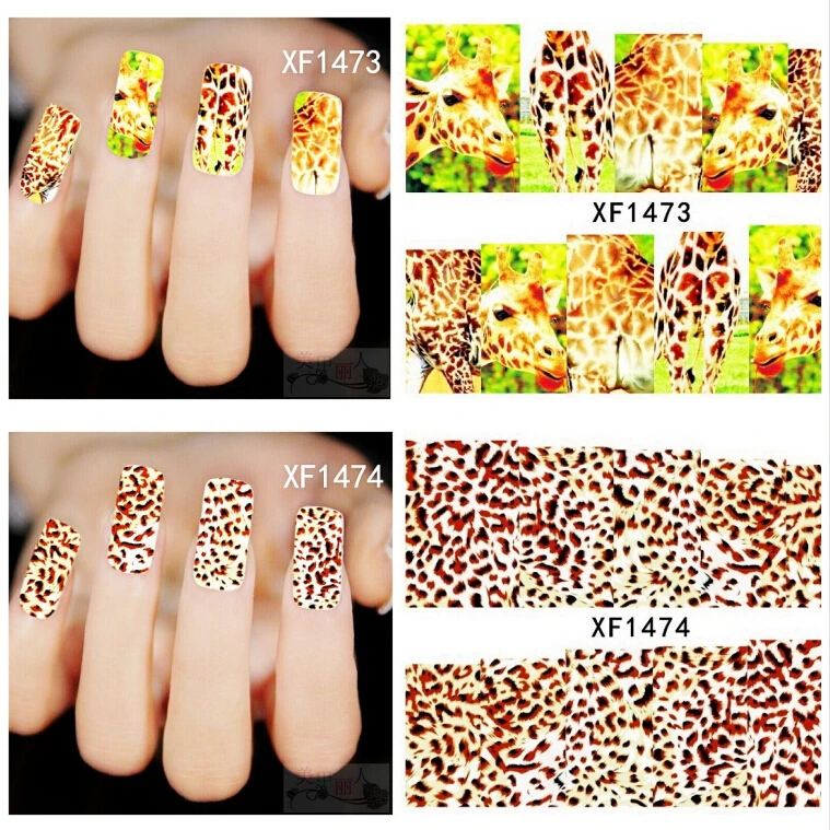 Wholesale Nail Art Tattoos Water Transfer Nail Beauty Sticker Foil Nail Full Decal Decoration 500packs/lot free EMS/DHL shipping