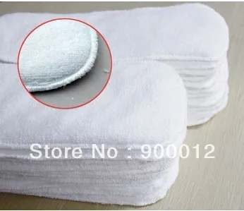 Free Shipping Baby inserts Microfiber  4 layers Reusuable microfiber Baby Cloth Diaper Nappies inserts 100 Pcs