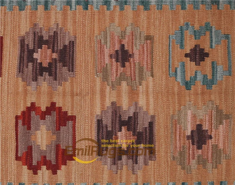 Kilim Carpet Wool Hand Knitted Carpets Runner Carpet For Home Decoration Rectangle Carpet Wool Knitting Carpets