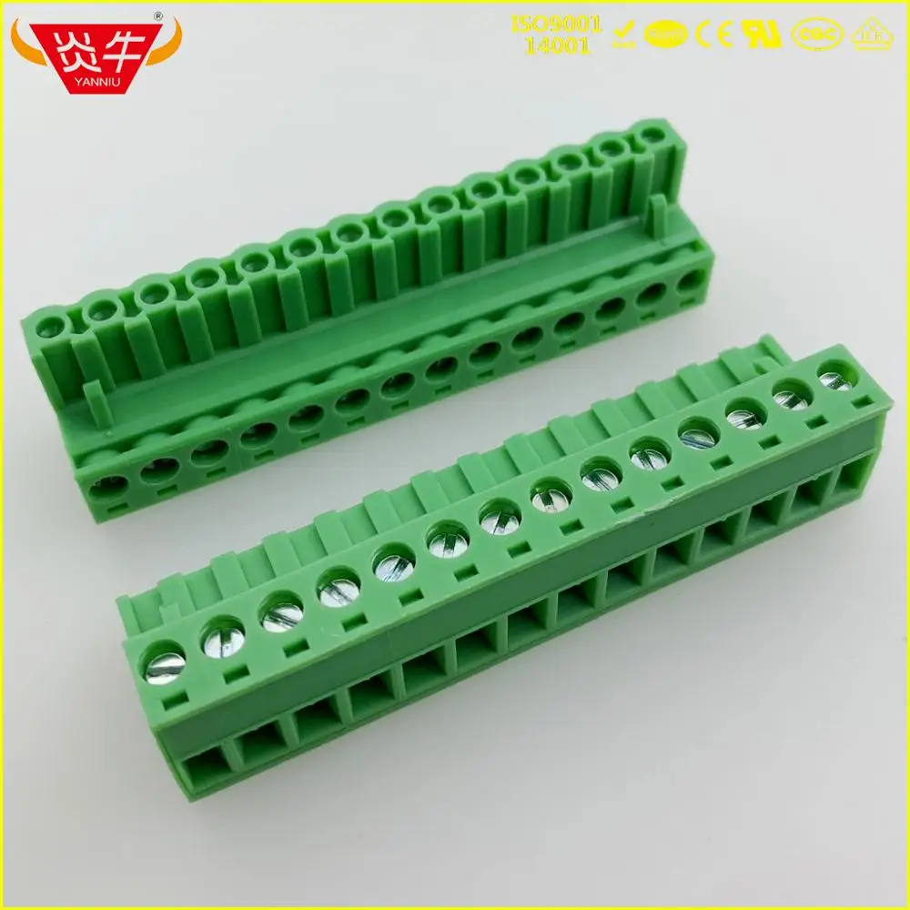 50Pcs 2EDGK-5.08 13P 14P 15P 16P 17P 18P  20P 21P 22P 23P 24P 2EDGK 5.08mm PLUGGABLE SCREW TERMINAL BlOCKS MSTB 2,5 ST-5,08