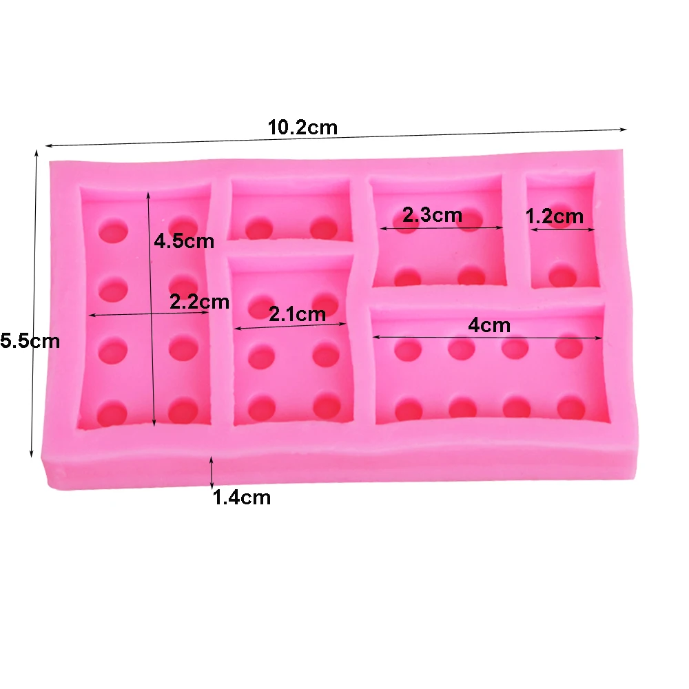 M999 Building Block Silicone Mold Baby Party Fondant Chocolate Cake Decorating Tools Sugar Paste Candy Resin Clay Molds