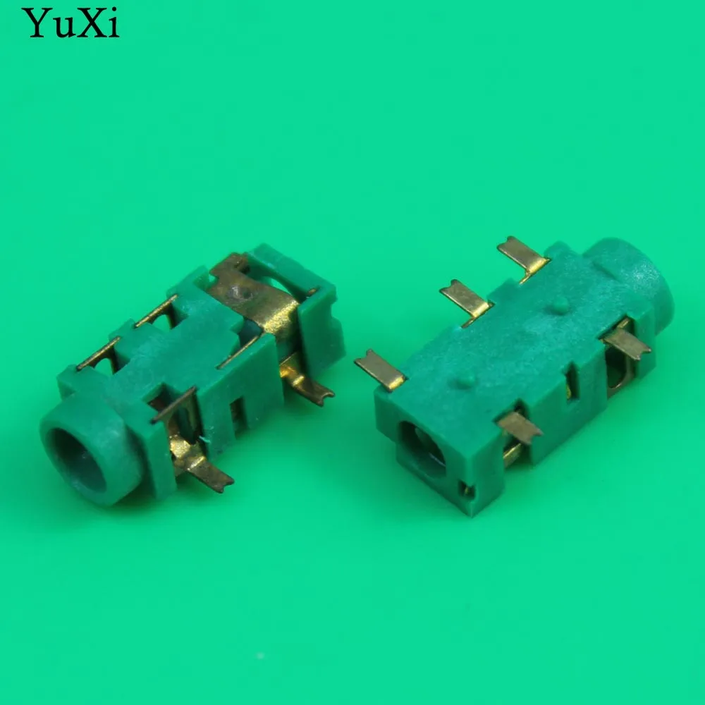 YuXi 3.5mm Female Audio Connector 5 Pin SMT SMD Headphone Jack Socket  Random color