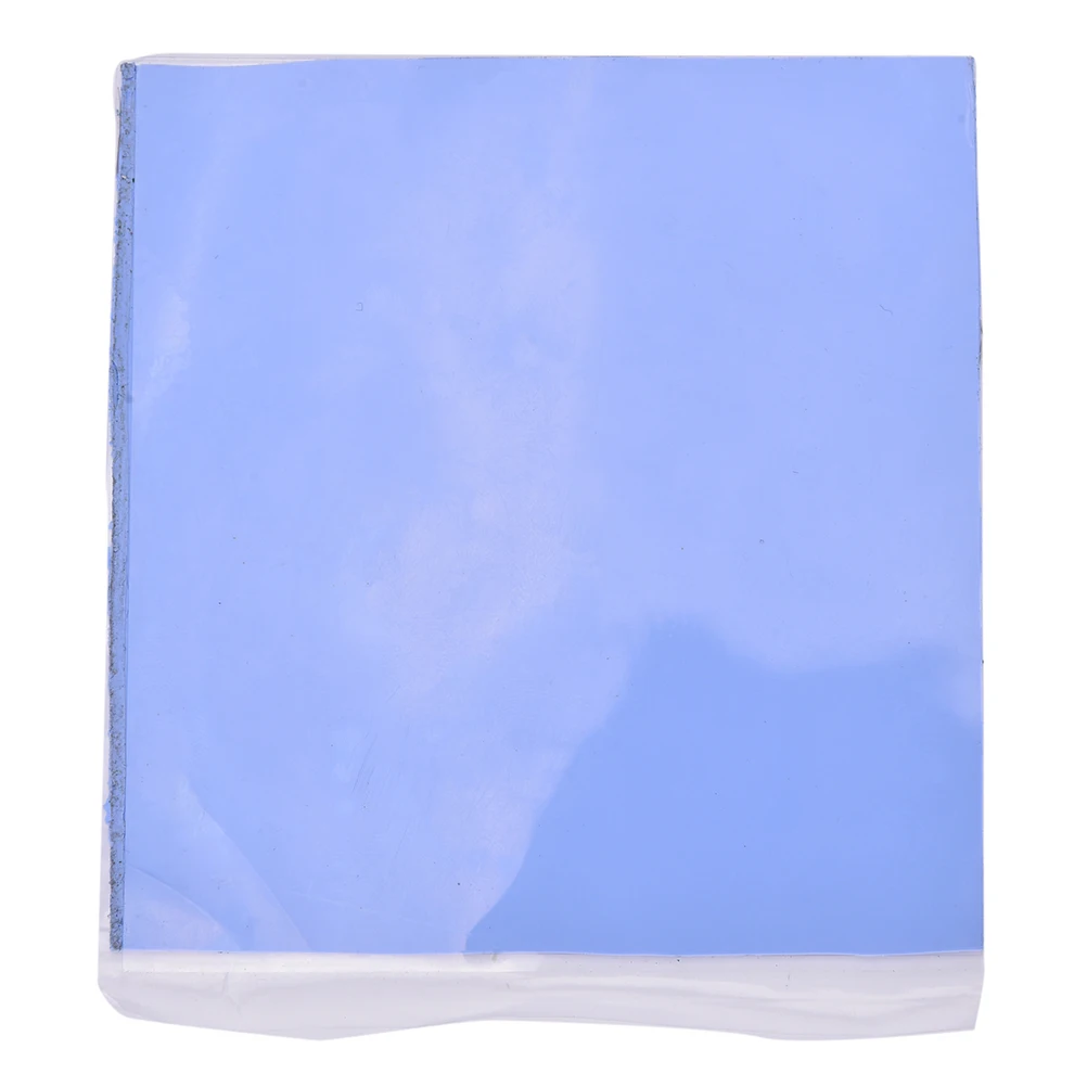 New 100mmx100mmx1.5mm Blue CPU Heatsink Cooling Thermal Conductive Silicone Pad