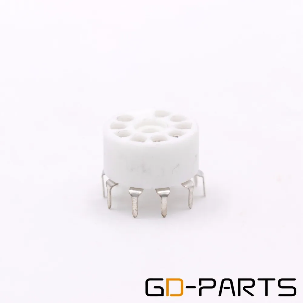 10PCS Ceramic 9pin B9A PCB MOUNT Tube Socket FOR 12AX7 12AT7 12AU7 6DJ8 ECC82 5670 6922 Hifi Audio Vintage AMP DIY