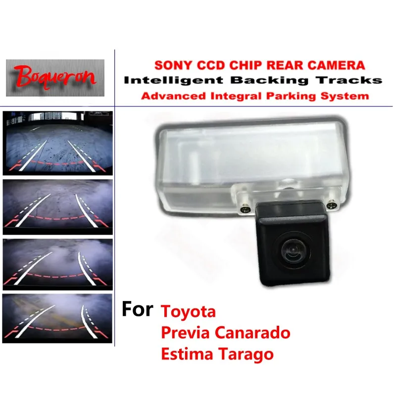 

for Toyota Previa Canarado Estima Tarago CCD Car Backup Parking Camera Intelligent Tracks Dynamic Guidance Rear View Camera