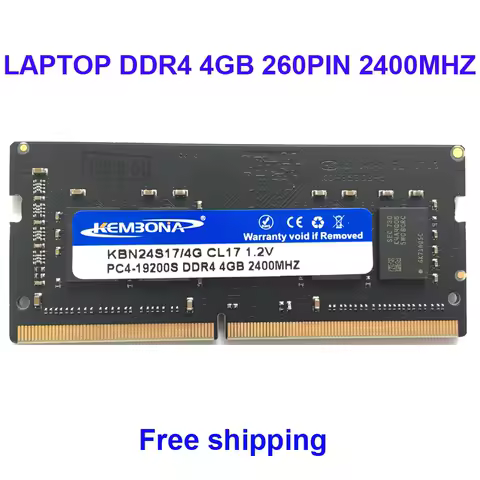 Kembona Memory RAM LAPTOP DDR4 4GB 2400MHZ 4G for Notebook SODIMM RAM MODULE 260PIN 2666MHZ