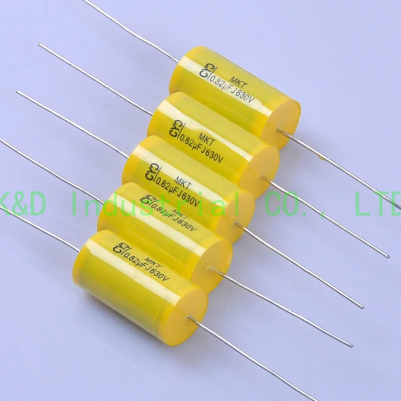 

10pcs Tubular Poly Polyester Film Axial 630V 0.82uf Capacitor for Guitar DIY Amp