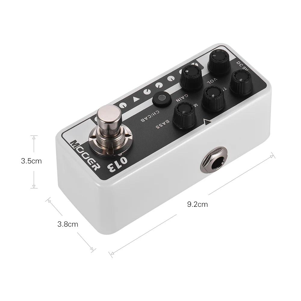 Mooer M013 Matchbox Electric Guitar Effects Pedal High Gain Tap Tempo Bass Speaker Cabinet Simulation Accessories Stompbox