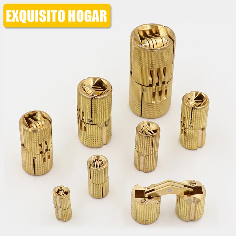 Hide Mini Hardware Copper Plate Hinge Rationing Concealed Hinge Pillar Bucket Cross Word Brass Hinge