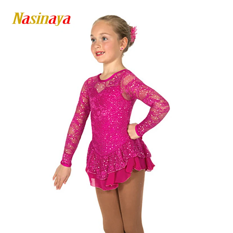 Nasinaya Women\'s Children\'s Dress Figure Skating Competition Training Patinaje Rhythmic Gymnastics Performance Costume