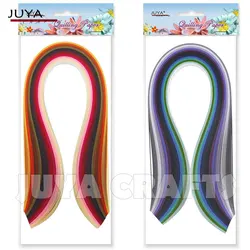 Juya Metallic Paper Quilling 24 Mixed Colors Set 2/3/5/7/10mm width Available, double side paper stripshining