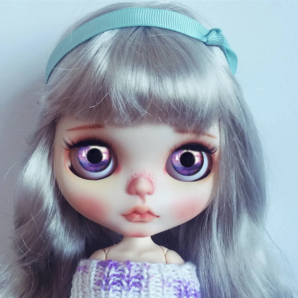 Blyth Pop Ogen Chips Patroon (Papier) het Geschikt Voor 1/6 Icy En Blyth Poppen Glas Transparant Eye Chips Oogbol