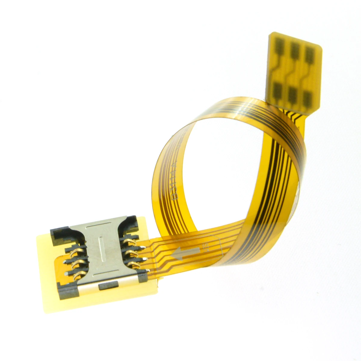 Micro SIM Card to Nano SIM Kit Male to Female Extension Soft Flat FPC Cable Extender 10cm