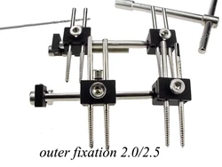 Medical orthopedics instrument cat External fixation adjustable outer fixation set for animal aluminium alloy self tapping screw