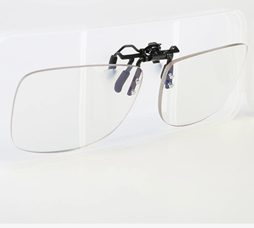 See Far and Near Progressive Multifocal Anti-blue Clip Reading Glasses +1 +1.5 +2 +2.5 +3 +3.5 Turn Up and Down