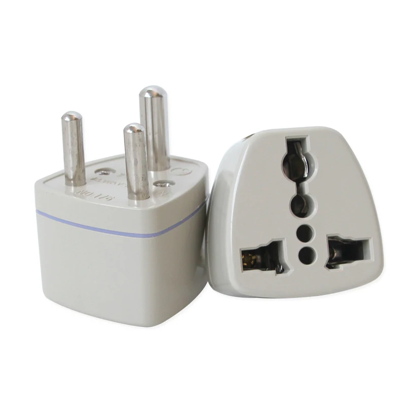 250V/5A 1PC Universal UK/US/EU/AU to Small South African 3pin Travel Plug India South Africa Converter Adapter plug Adaptor