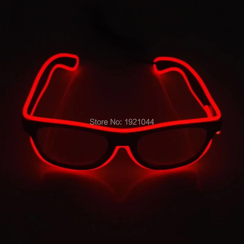 EL Wire Glasses for Christmas Decoration, 10Colors Available, Glow Party Decoration, Wholesale Glowing Glasses, 10 PCs