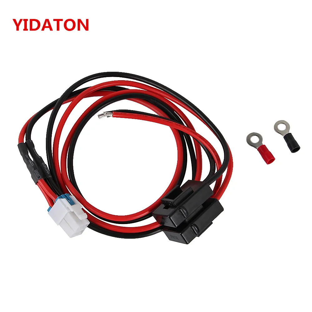 YIDATON 1.5m 4 pins Short Wave Radio Power Supply Cord Cable For IC-7000 IC-7600/FT-450/TS-480 FT-991 FT-950 NO COPPE 2way radio