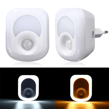 DONWEI אדם חיישן תנועה מופעל באמצעות אינפרא אדום PIR 2W 26 LED תאורת לילה קיר חירום למסדרון חדר שינה AC 220V