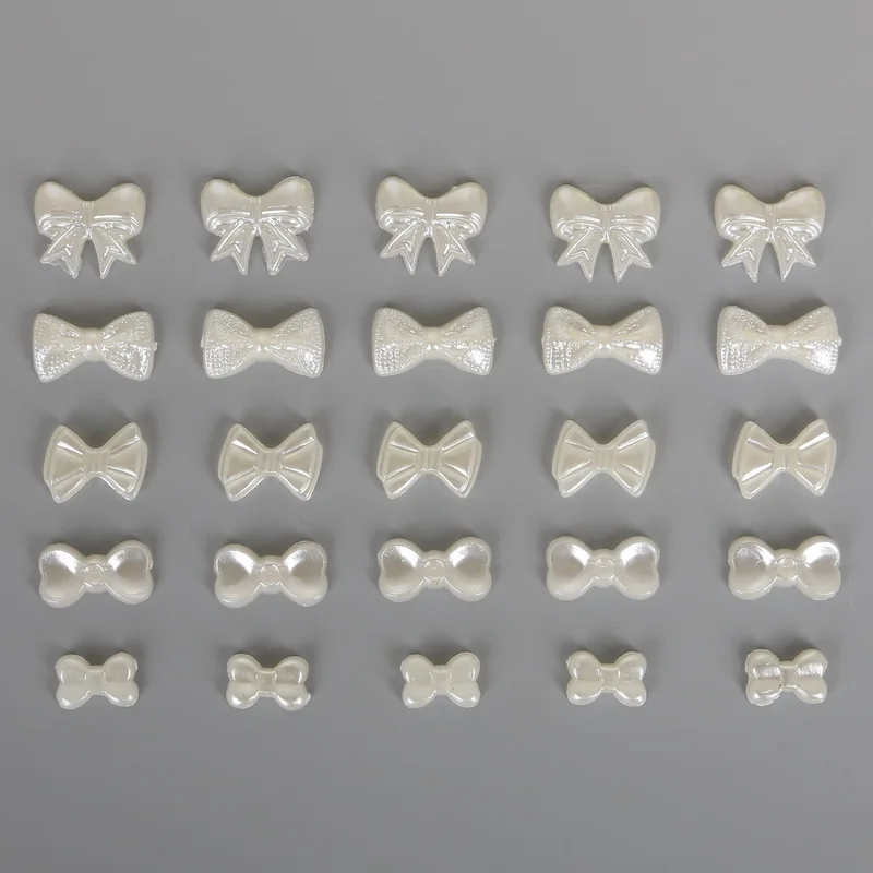 36 Styles Cheap Handcraft Ivory ABS Imitation Pearls Multi-Size Flower Star Bowknot Beads for DIY Jewelry Garment Craft Making