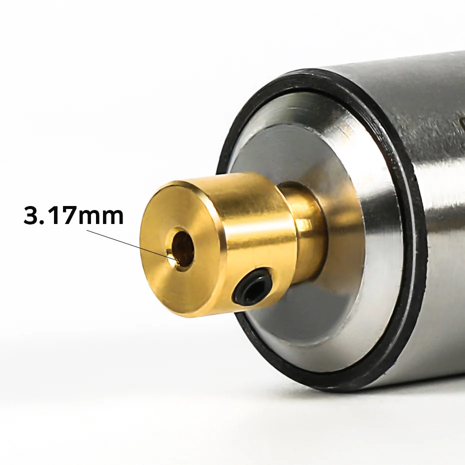 Drill Chucks Clamping 0.3-4mm Jt0 Taper Mounted Drill Chuck With Chuck Key 3.17mm Brass Mini Electric Motor Shaft