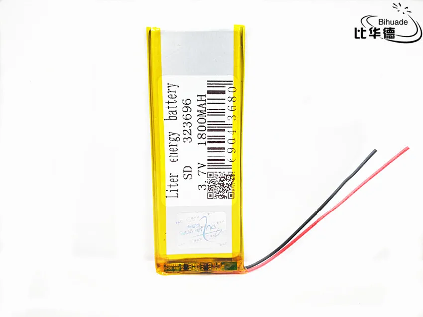 3.7V 1800mAh 323696 Lithium Polymer Li-Po li ion Rechargeable Battery Lipo cells For Tachograph MP5 Tachograph interphone PDA