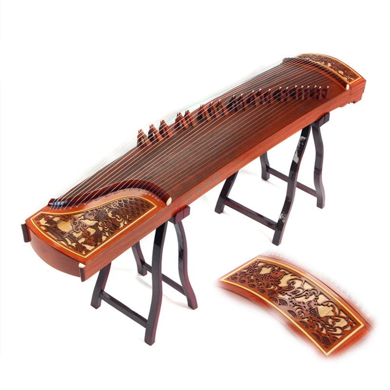 High Quality Professional Playing Guzheng Zither Platane Wood Guzheng Instrument Zither With Full Accessories Cinta Para Dedos