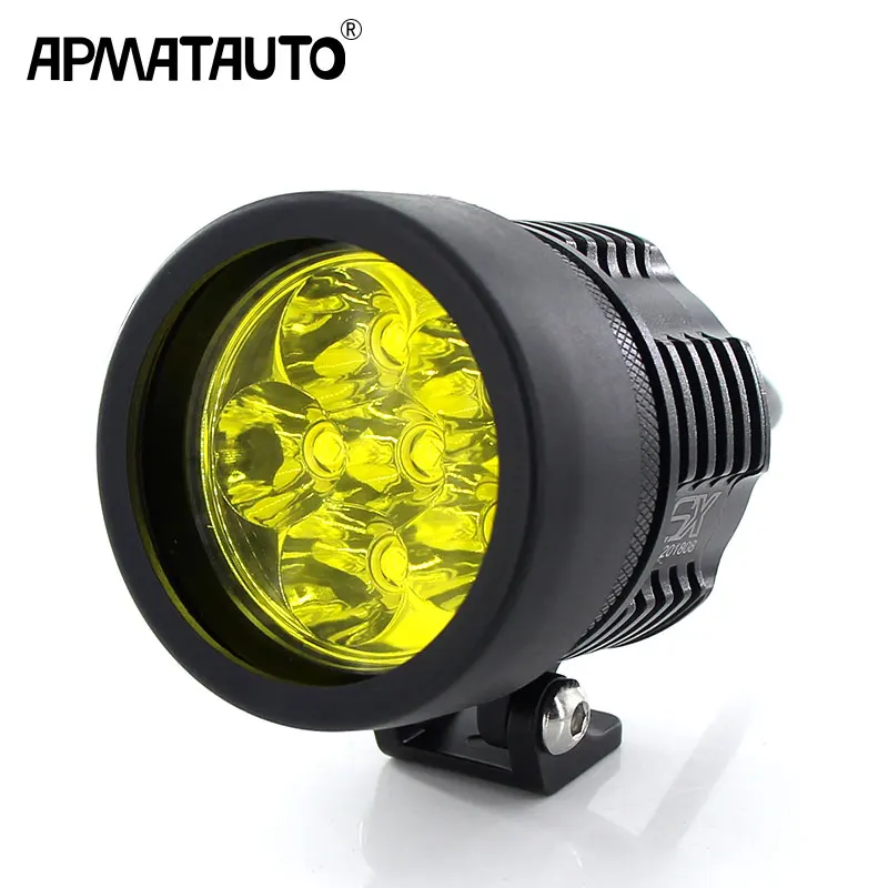 

Motorcycle Headlight 6000LM White 6000K Yellow 3000k FOR T6 XML Chips led Fog Spot HeadLamp Spotlight Waterproof Motorbike Bulb