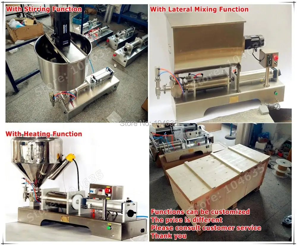 Pneumatic Liquid Honey Paste Filling Machine Volumetric Soft Drink Liquid Filler Quantitative Glue Shower Gel Filling Machine