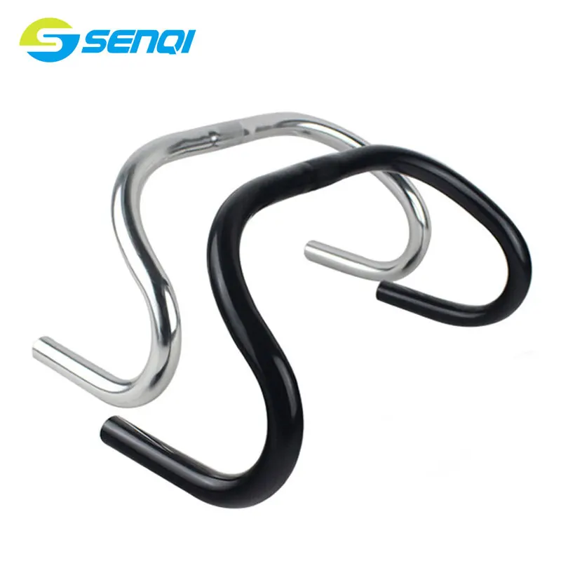 Aluminum Alloy 23.8*25.4mm Classic Road Handlebar 6 Colour Bent Bar 360 Width Handlebars CSW006