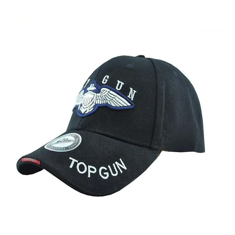 Tactical Top Gun Sport Baseball Peaked Caps Military Hat Travel Bike Camping Outdoor Baseball Sun Hat Black/Tan