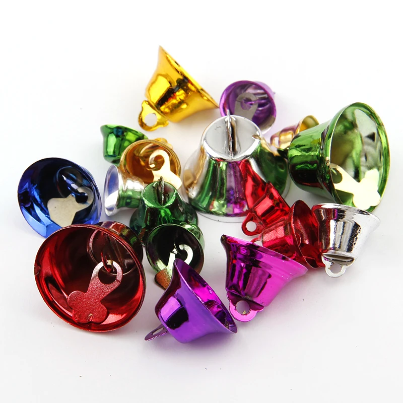 10PCS Colorful Metal Jingle Bells  Loose Beads Festival Party Decoration/Christmas Tree Decorations/DIY Crafts Accessories