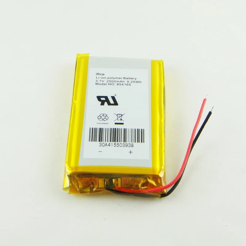 بطارية ليثيوم بوليمر قابلة لإعادة الشحن ، بني ، 3.7 فولت ، 804065 ، مصدر طاقة محمول ، DIY ، بطارية مدمجة 2500 مللي أمبير ، خلية ليثيوم أيون قابلة لإعادة الشحن