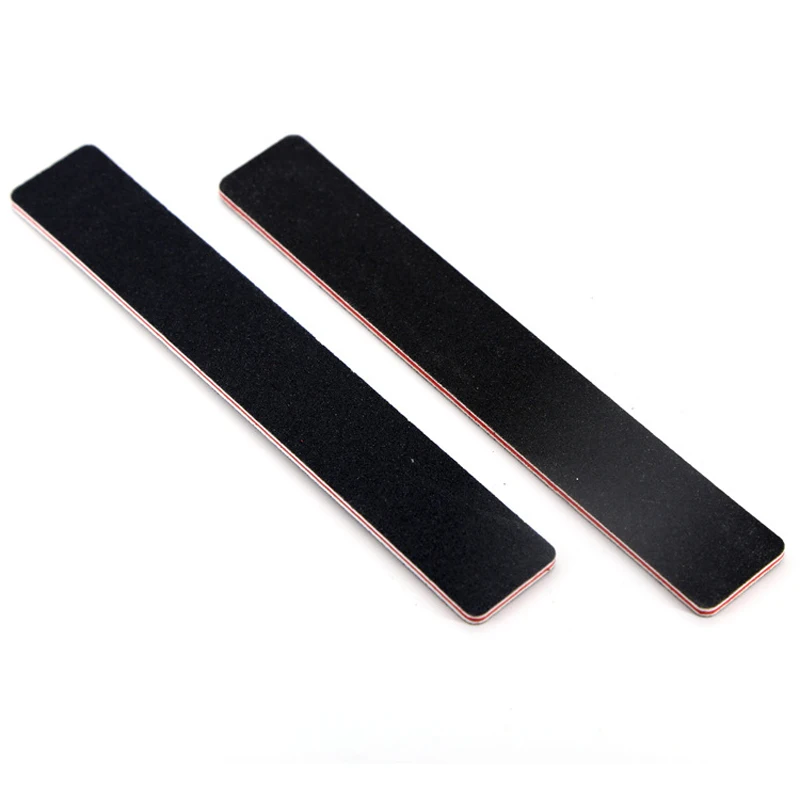 10Pcs Square Professional Nail Files 100/180 Double Side Wide Straight Sanding Nails File For Manicure Nail File Salon Art Tools