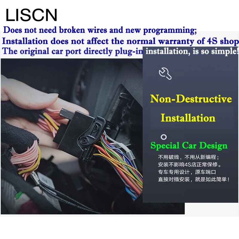 Reversing camera For Volvo S60 S80 2015 2016 2017 2018 2019 Front rear camera Adapter interface Original Screen Improve Module
