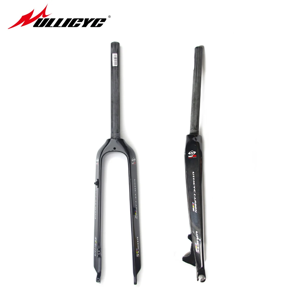 

Newest 26"/ 27.5" inch Mountain bike full carbon front fork MTB bicycle disc brake carbon fork 26er/ 27.5er Free ship QC533