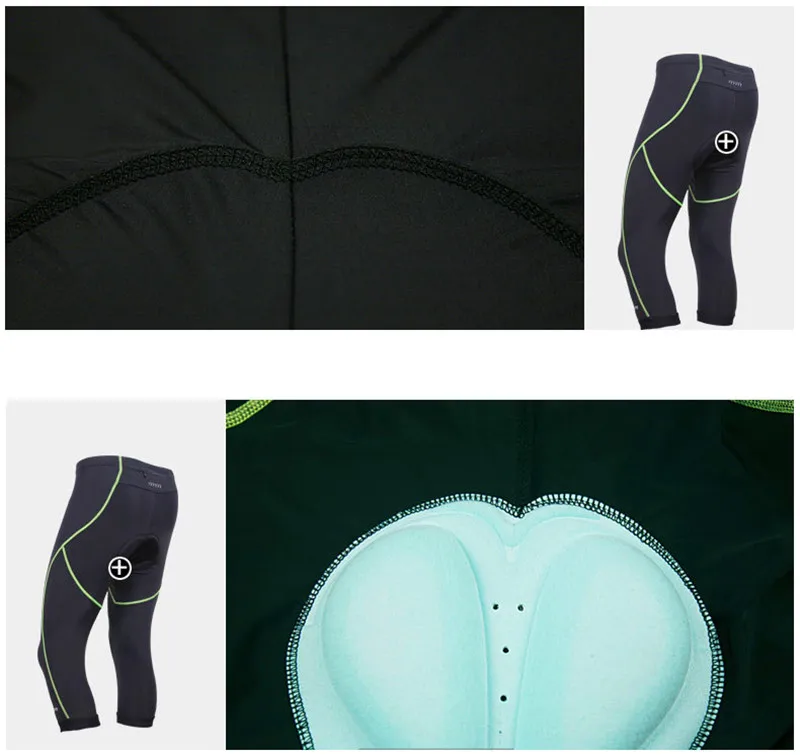 Spring Bicycle Sport Clothing Mountain Bike Cropped Trouser Anti-sweat Reflective Soft Quick Dry Male Wear Cycling Pant image 6
