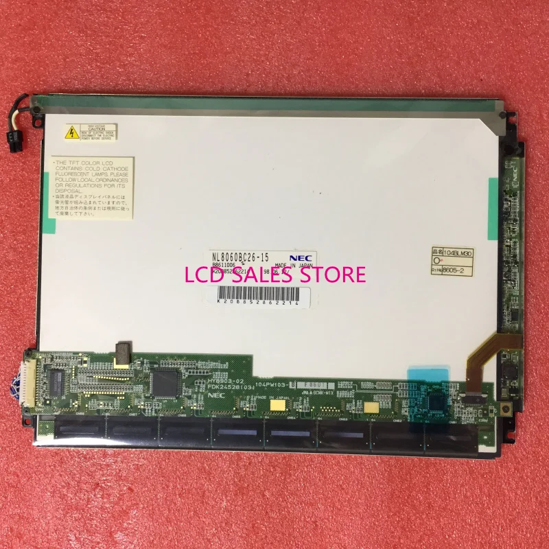 NL8060BC26-15 Original 10.4INCH INDUSTRIAL MONITOR LCD DISPLAY SCREEN CSTN CCFL   LVDS 14 PINS